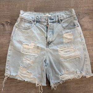 PacSun High Rise Denim Boy Shorts